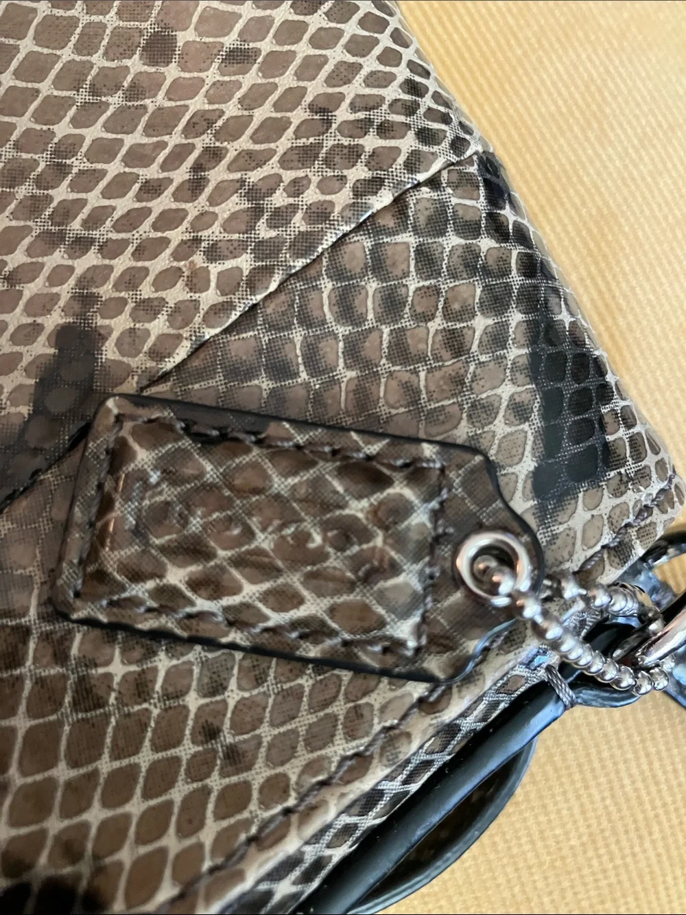Coach snakeskin Purse